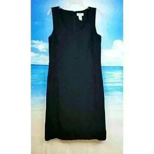 COVINGTON Woman LITTLE BLACK Simple Dress Lightweight LINED Back Zip size 10 Med